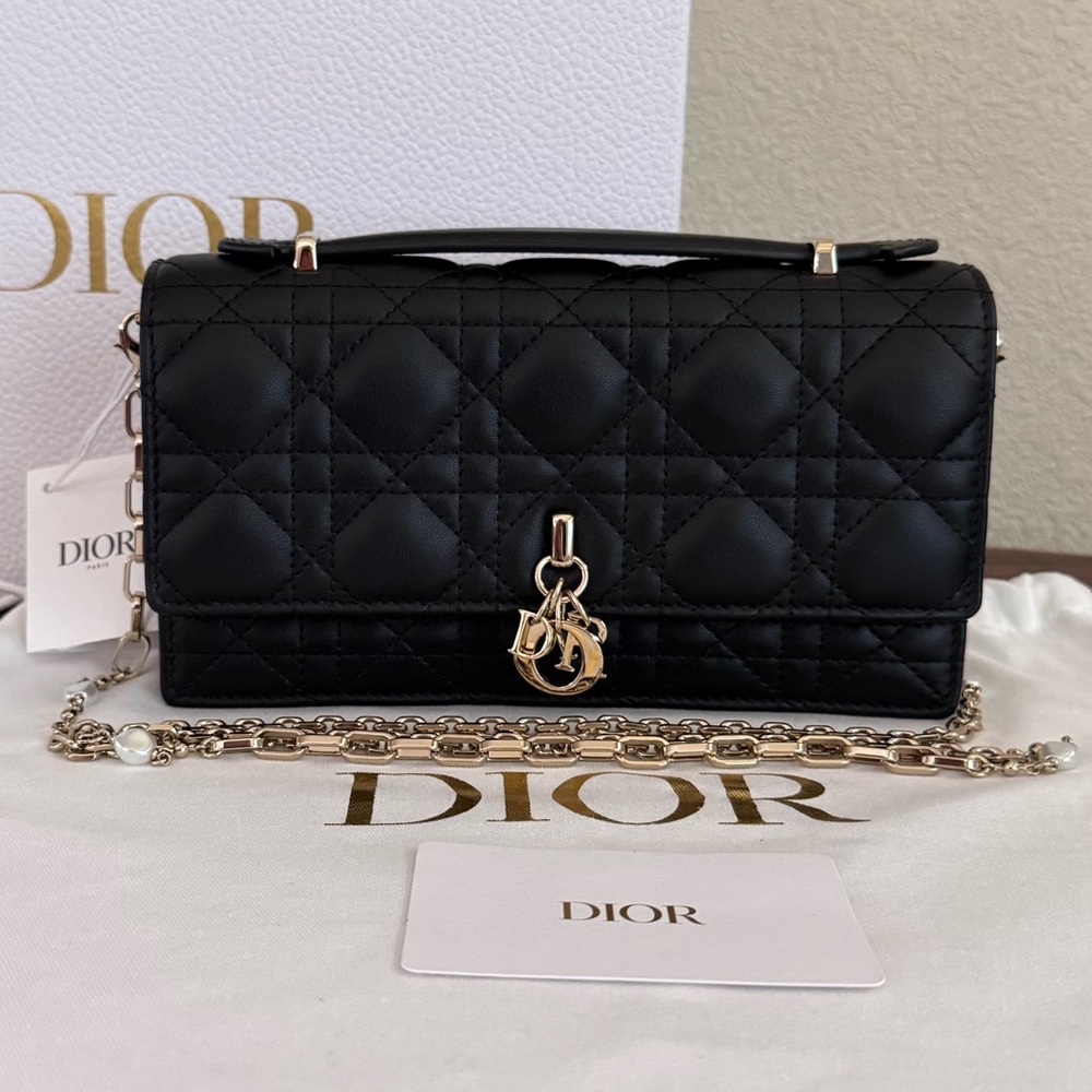 ❌SOLD❌NEW DIOR My Dior Mini Lambskin Leather Crossbody Bag - Picture 1 of 9